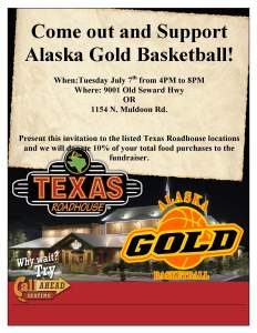 Texas Roadhouse Fundraiser Flyer